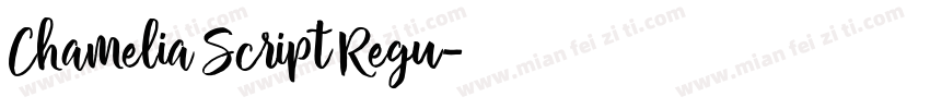 Chamelia Script Regu字体转换
